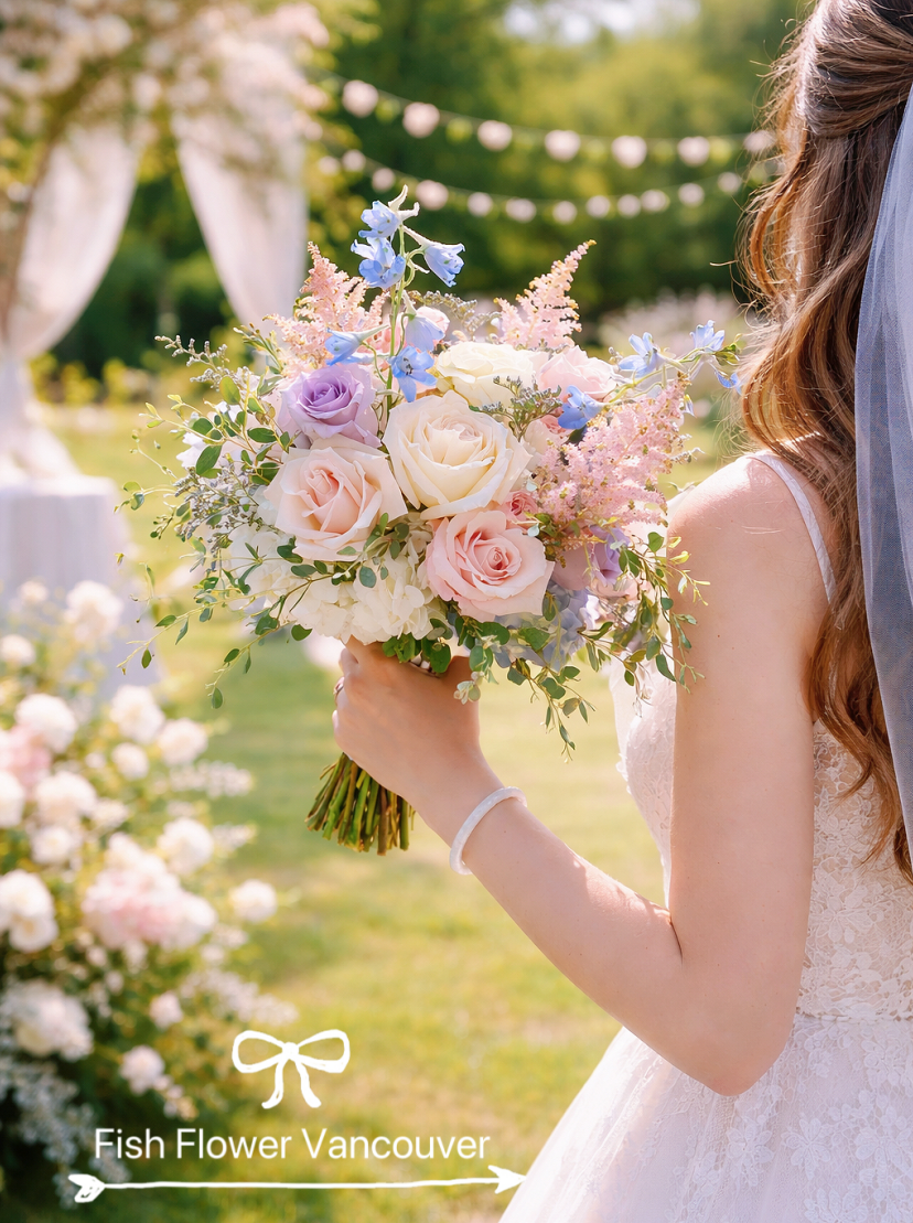 Soft Lilac Garden|Vancouver Bridal Bouquet