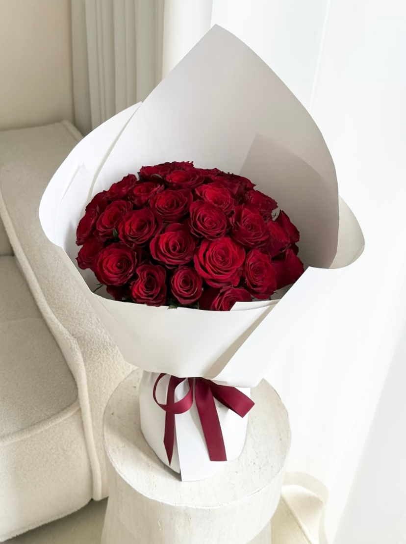 V Day ❤️Red Rose Bouquet (24 to 99 roses)