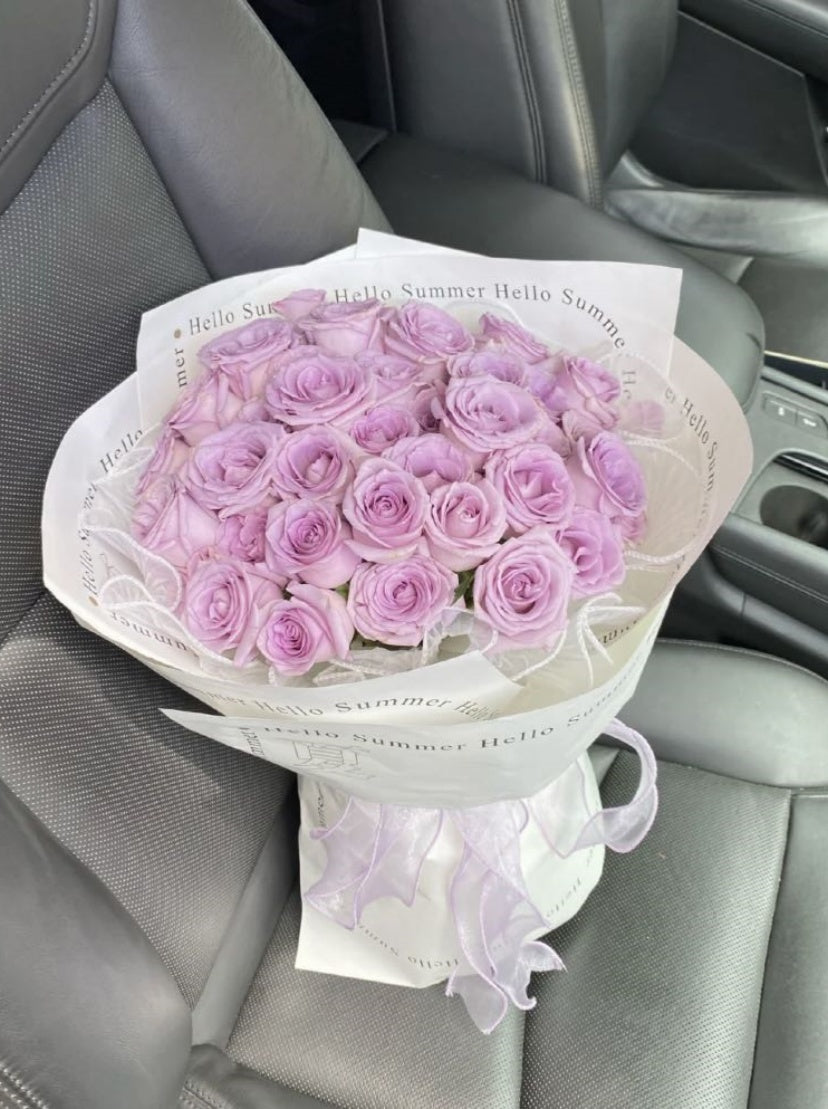 Purple Rose Bouquet