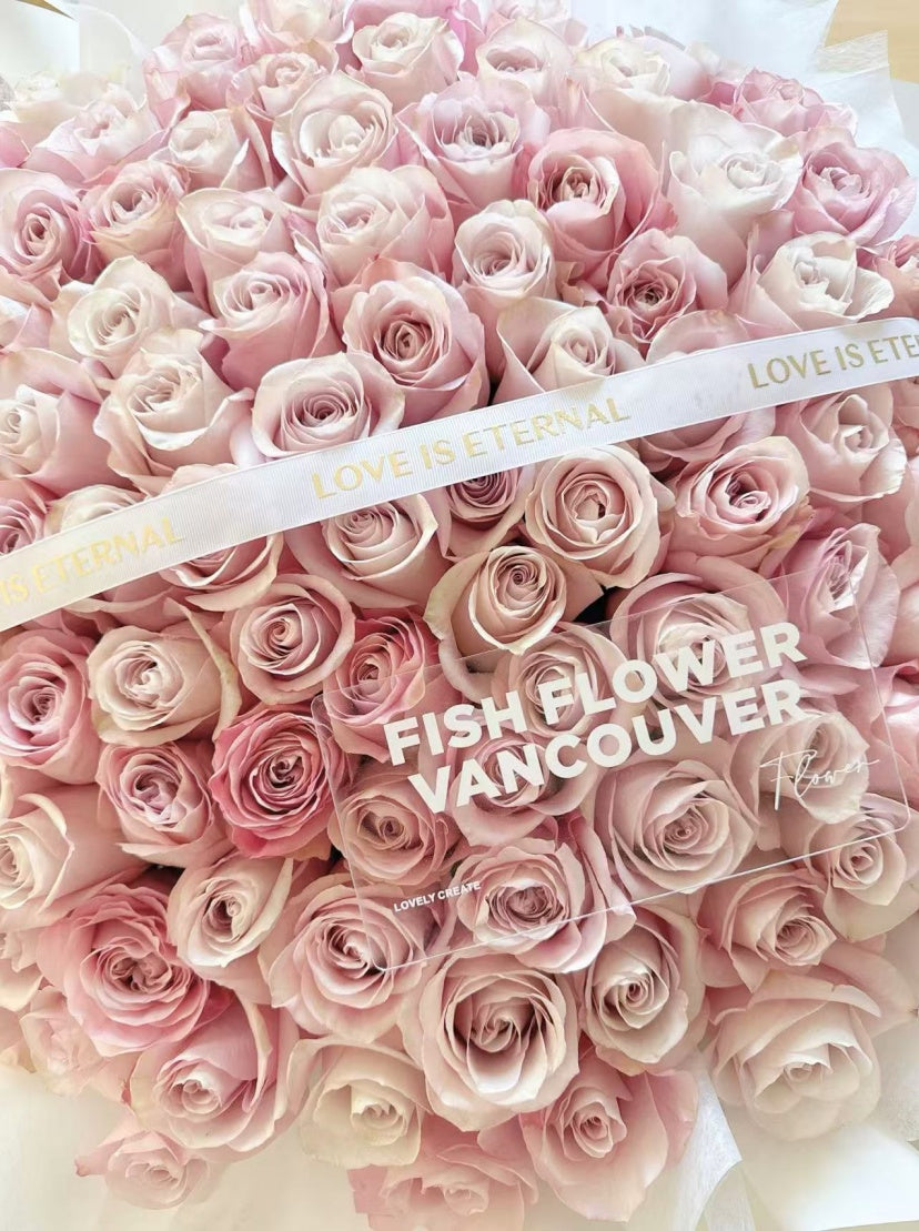 Pink Rose Bouquet(21 to 99 roses)