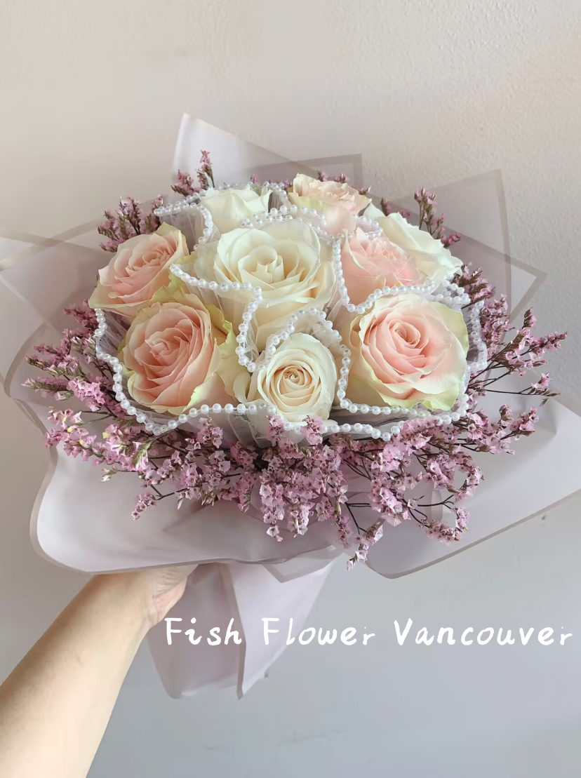 Pink&White rose