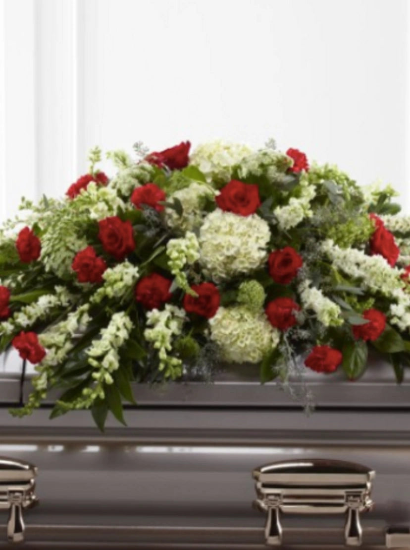 Casket Spray--Garden Harmony