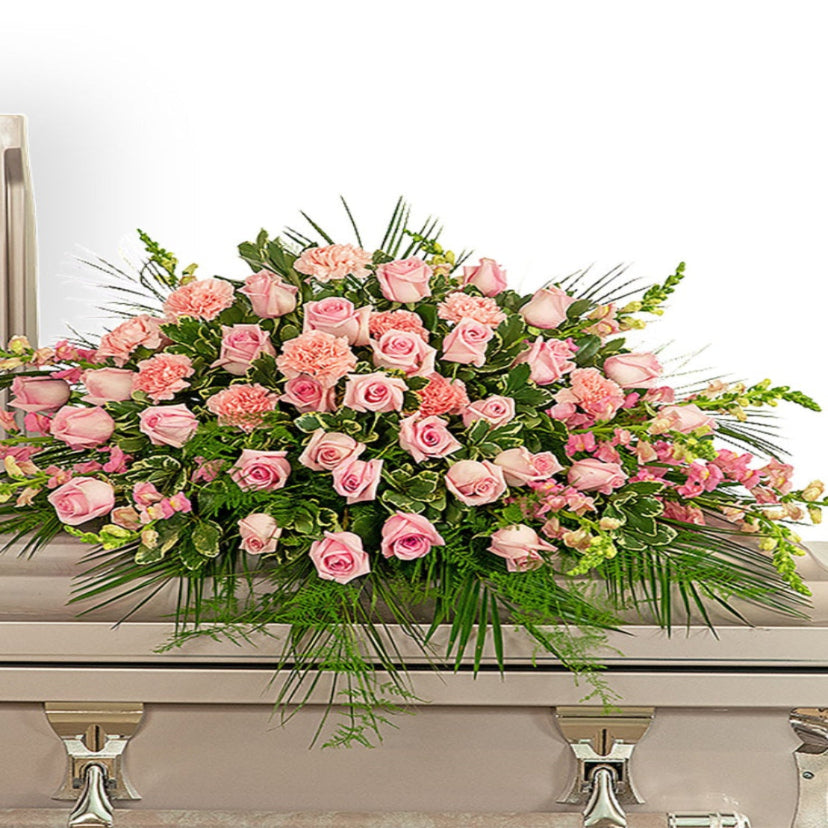 Casket Spray--Blush Bloom