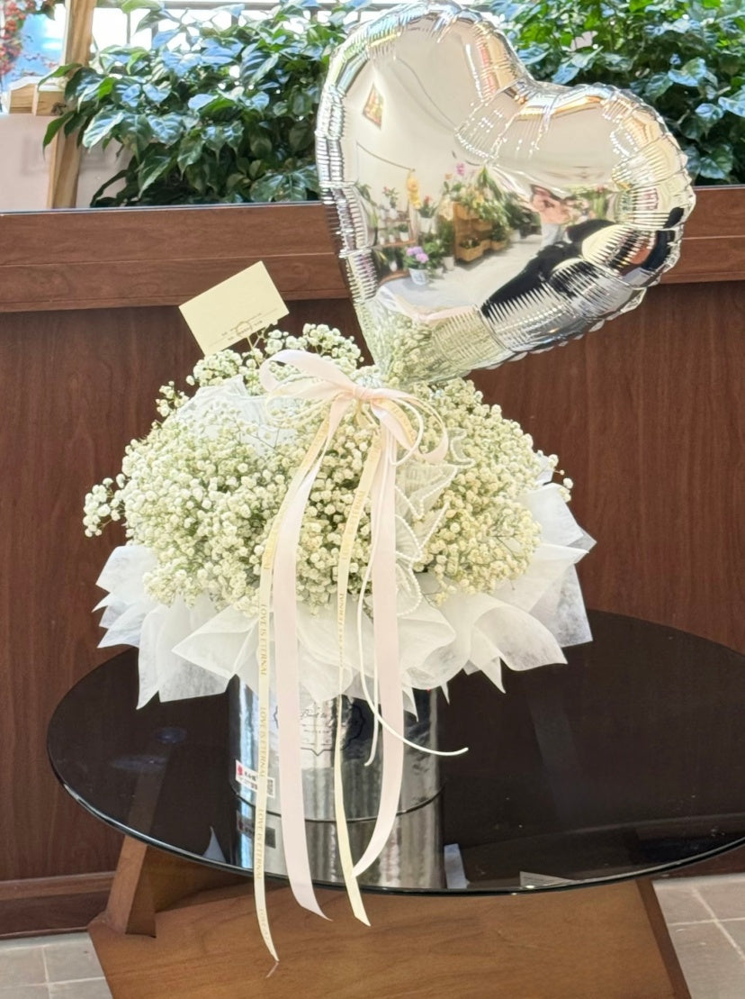 Lavender Baby's Breath Hug