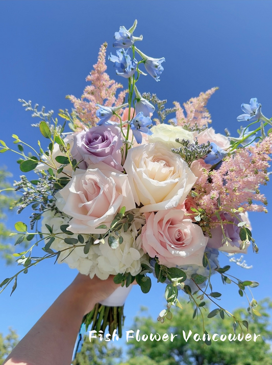 Soft Lilac Garden|Vancouver Bridal Bouquet