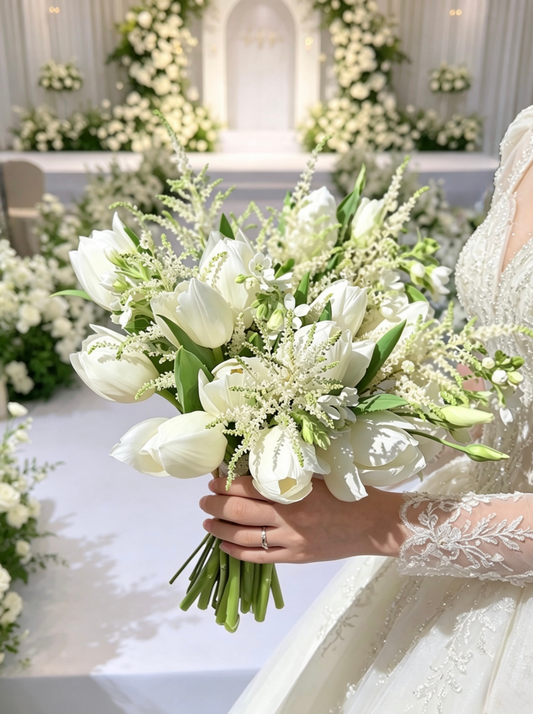Kissed by Tulips | Vancouver Bridal Bouquet