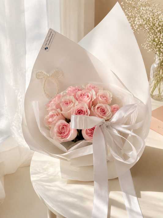 Dozen Pink Roses