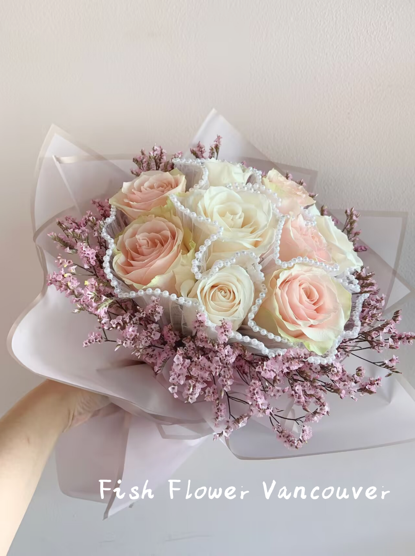 Pink&White rose