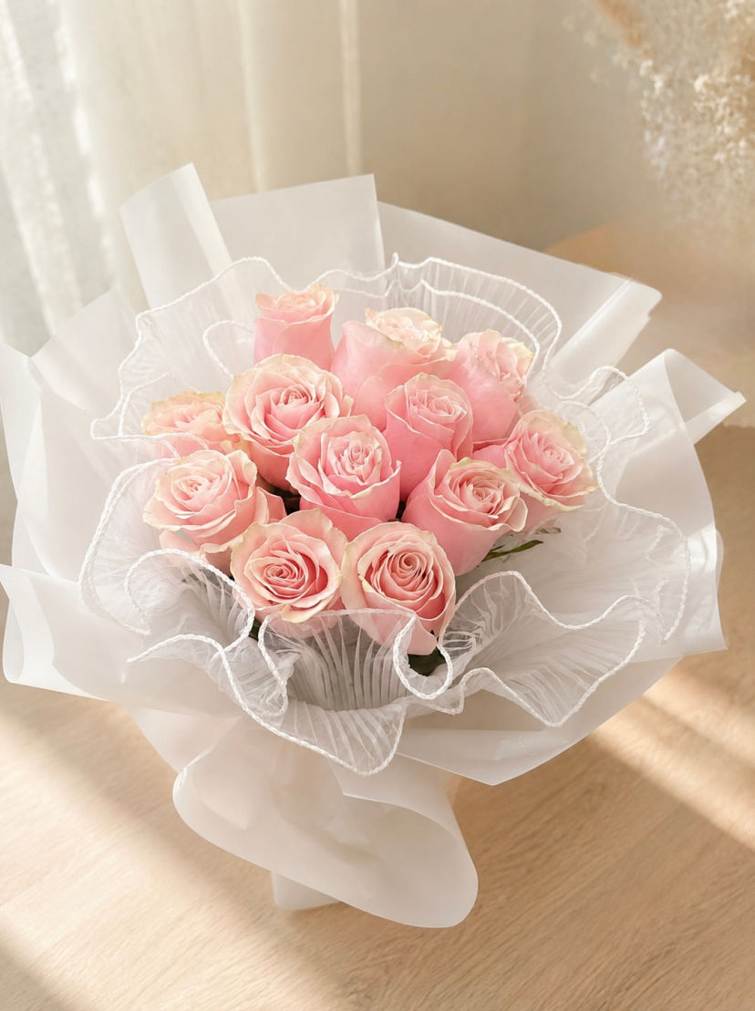 Pink Roses Bouquet