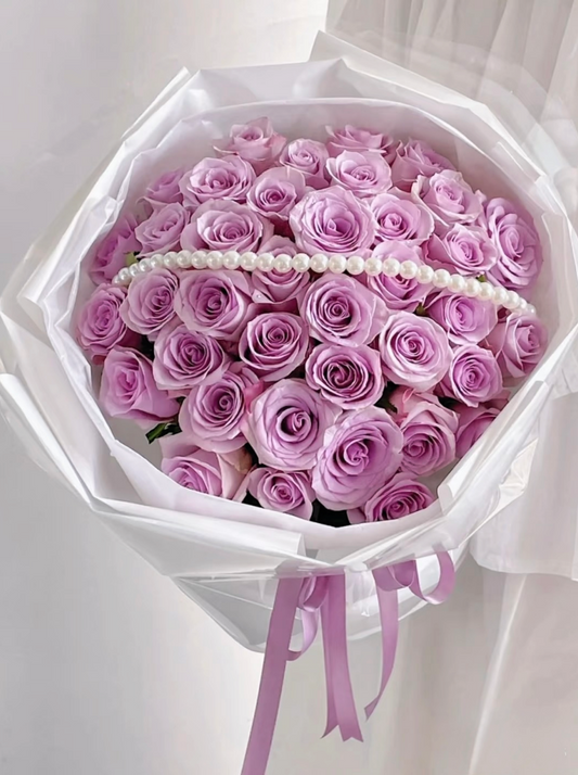 Purple Rose Bouquet-Vancouver Flower Delivery