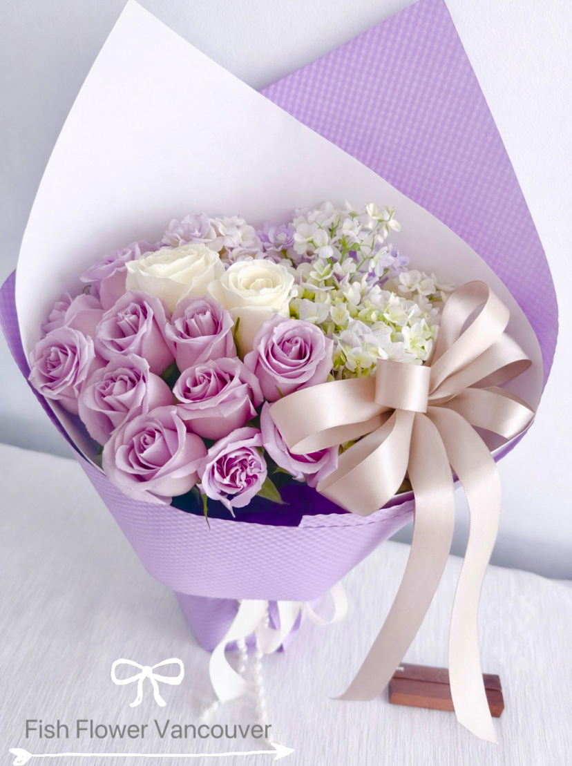 Quiet Poise--Rose and Hydrangea