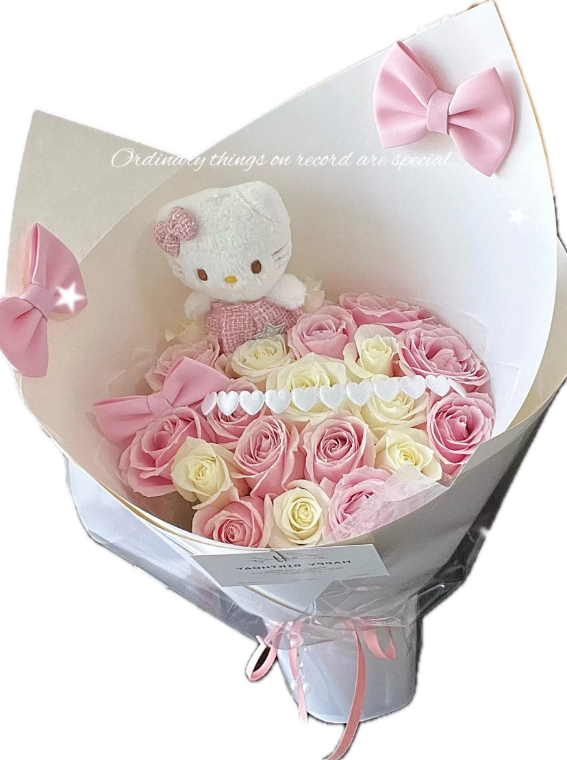 V Day❤️ Pink Promise --Hello Kitty Rose Bouqet