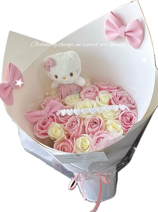 V Day❤️ Pink Promise --Hello Kitty Rose Bouqet