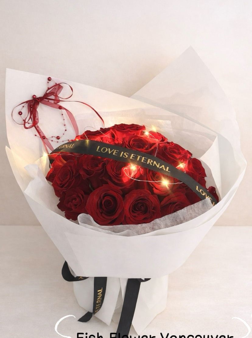 Classic 24  Roses Bouquet--Vancouver&Richmond Flower Delivery