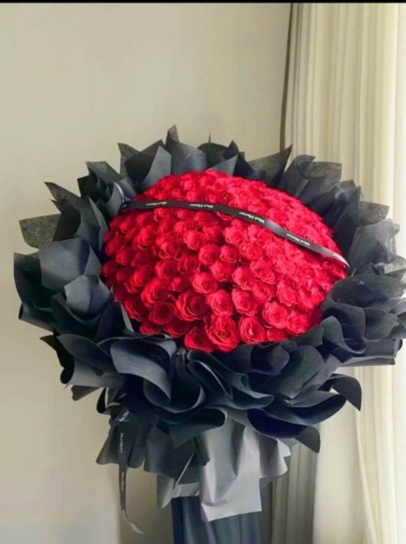 Red Rose Bouquet  (21  to 99 roses)