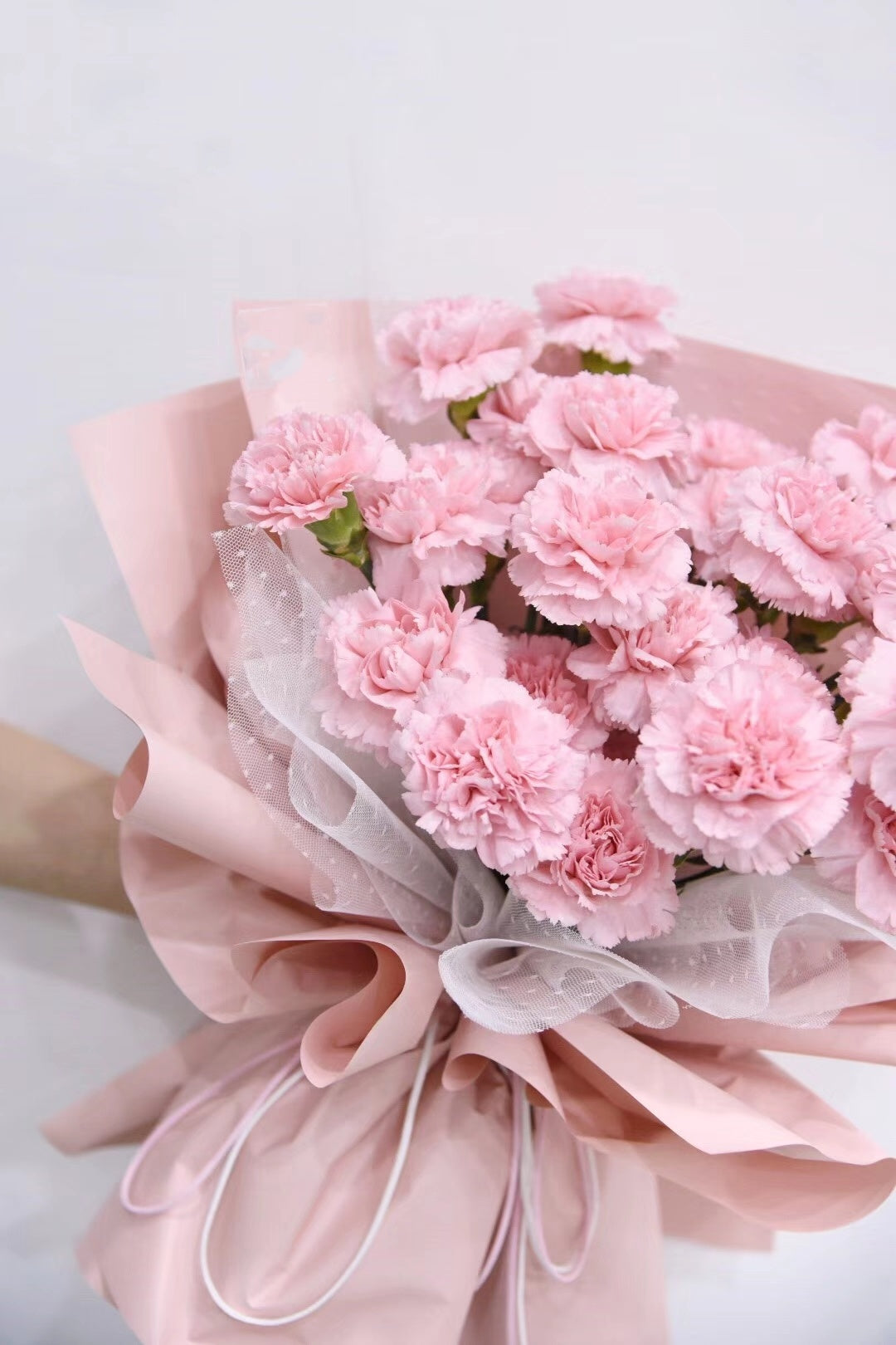 Pink carnations bouquet